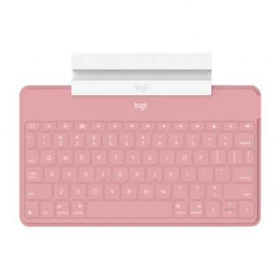 Клавіатура Logitech Keys-To-Go для iPhone iPad Apple TV UA Blush Pink (920-010059)