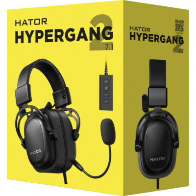 Навушники Hator Hypergang 2 USB 7.1 Black (HTA-940)