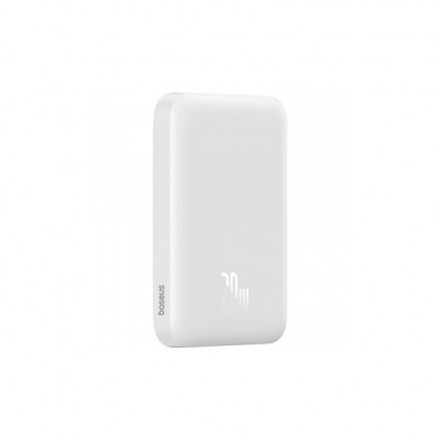 Батарея універсальна Baseus Magnetic Wireless Mini Air 6000mAh 20W PD, QC, Qi-15W, White (6932172641429)
