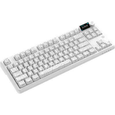 Клавіатура Ajazz AK870 V2 Maillard Switch Wireless/Bluetooth/USB UA White (AK870-V2-S-W)