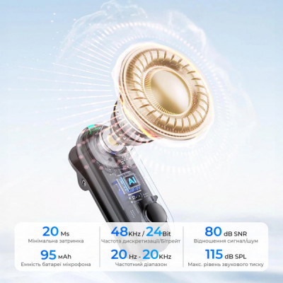 Мікрофон Boya Magic-03 Type-C/TRS Black (Magic-03) Мікрофон Boya Magic-03 Type-C/TRS Black (Magic-03)