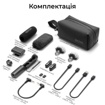Мікрофон Boya Magic-03 Type-C/TRS Black (Magic-03) Мікрофон Boya Magic-03 Type-C/TRS Black (Magic-03)