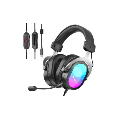 Навушники Fifine H16 7.1 RGB Black (H16) Навушники Fifine H16 7.1 RGB Black (H16)