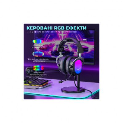 Навушники Fifine H16 7.1 RGB Black (H16) Навушники Fifine H16 7.1 RGB Black (H16)
