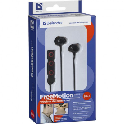 Навушники Defender FreeMotion B675 Black (63675)