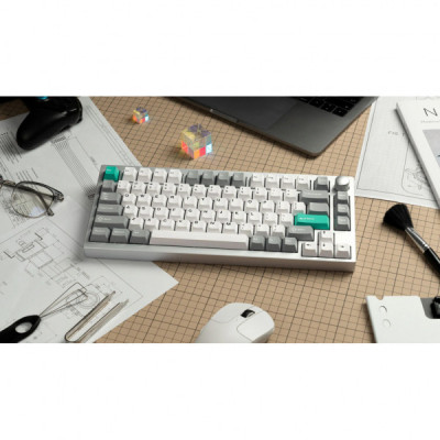 Клавіатура Lemokey P1 Pro Super Red RGB Wireless/Bluetooth/USB Space Silver (P1P-X1-UA)