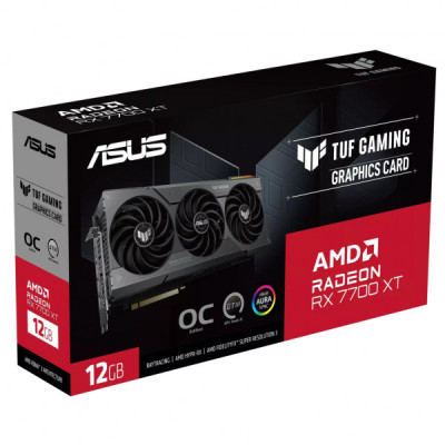 Відеокарта ASUS Radeon RX 7700 XT 12Gb TUF OC GAMING (TUF-RX7700XT-O12G-GAMING)