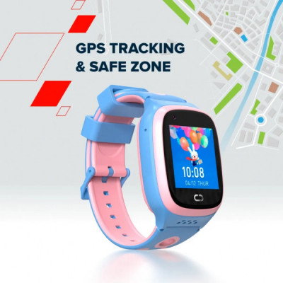 Смарт-годинник Canyon ZEFIR KW-49 E-SIM 4G GPS Blue Дитячий смарт-годинник (CNE-KW49BL)