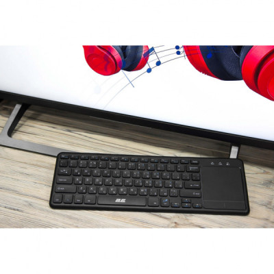 Клавіатура 2E KT100 Touch Wireless UA Black (2E-KT100WB_UA)