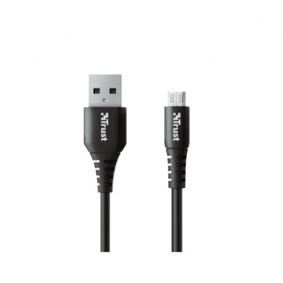 Дата кабель USB 2.0 AM to Micro 5P 1.0m NDURA black Trust (23567_TRUST)