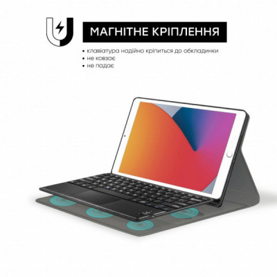 Чохол до планшета AirOn Premium iPad 10.2" 2019/2020/2021 7/8/9th Gen Air 3 Kbd+Tch (4822352781058)