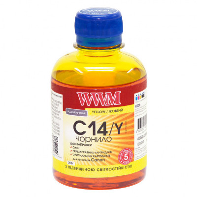 Чорнило WWM CANON CLI-451/CLI-471 200г Yellow (C14/Y)