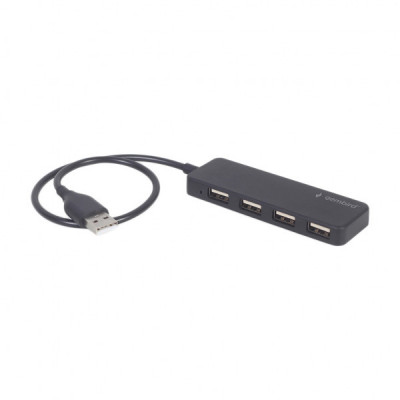 Концентратор Gembird USB 2.0 4 ports black (UHB-U2P4-06)