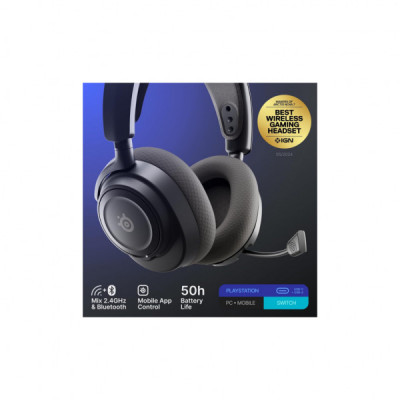 Навушники SteelSeries Arctis Nova 7P Gen 2 Wireless Black (61744)