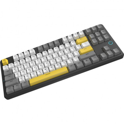 Клавіатура Ajazz AK870 V2 Flying Fish Switch USB UA Black/Grey/Yellow (AK870-V2-FF-BGY)