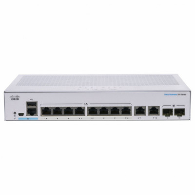 Комутатор мережевий Cisco CBS250-8T-E-2G-EU