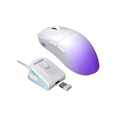 Мишка Hator Hellyberry HM47 Pro RGB Wireless/Bluetooth/USB White/Violet (HM47PRO_white_violet)