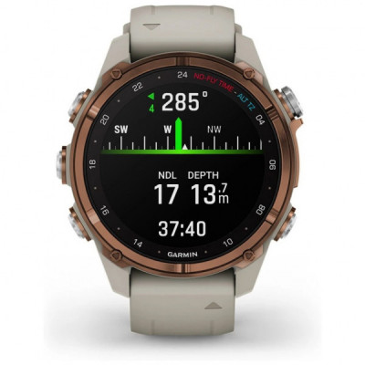 Смарт-годинник Garmin Descent Mk3i, 43mm, SKF12 PVD Ti/Fr Gry, Dive Computer, GPS дайвінг комп'ютер (010-02753-14)