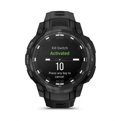 Смарт-годинник Garmin Instinct Crossover AMOLED, Tactical, Black/Black, GPS смарт-годинник (010-03398-02)