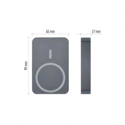 Батарея універсальна EMOS 10000mAh WI1046, 20W, Wireless, grey (B0551GY) Батарея універсальна EMOS 10000mAh WI1046, 20W, Wireless, grey (B0551GY)
