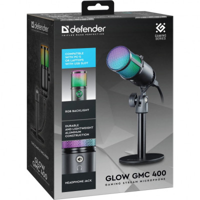 Мікрофон Defender Glow GMC 400 USB RGB (64640)