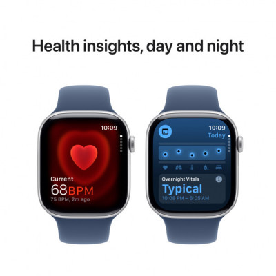 Смарт-годинник Apple Watch Series 10 GPS + Cellular 42mm Gold Titanium Case with Starlight Sport Band - S/M (MX063QH/A)