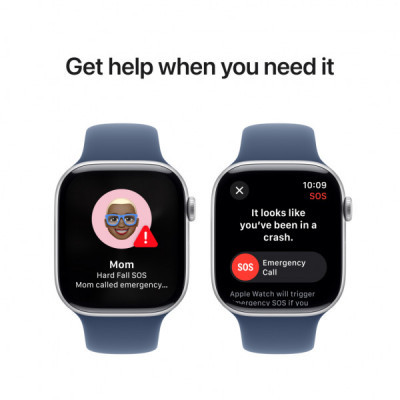 Смарт-годинник Apple Watch Series 10 GPS + Cellular 42mm Gold Titanium Case with Starlight Sport Band - S/M (MX063QH/A)