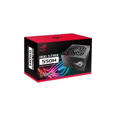 Блок живлення ASUS ROG STRIX (550W), >90, 80+ Gold, 135mm, 1xMB 24pin(20+4), 2xCPU 8pin(4+4), 3xMolex, 8xSATA, 2xP (90YE00A2-B0NA00)