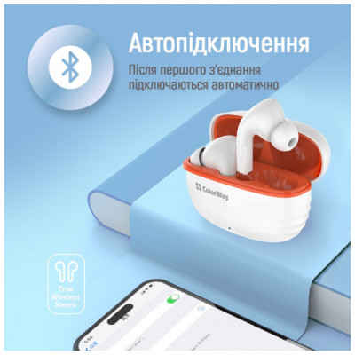 Навушники ColorWay Slim TWS-5 Earbuds White (CW-TWS5WT)