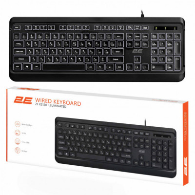 Клавіатура 2E 2E KS120 USB-A Black (2E-KS120UB_UA)