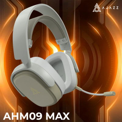 Навушники Ajazz AHM09 MAX 3-Mode Gray/White (AHM09-MAX-GW)