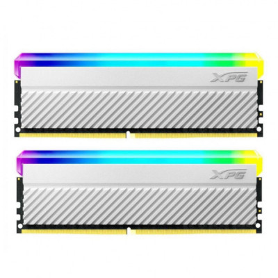 Модуль пам'яті для комп'ютера DDR4 32GB (2x16GB) 3600 MHz XPG Spectrix D45G RGB White ADATA (AX4U360016G18I-DCWHD45G)