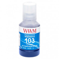 Чорнило WWM EPSON L3100/3110/3150 140г Cyan (E103C)
