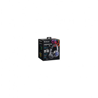 Навушники Defender FreeMotion B400 LED Bluetooth Black (63400)