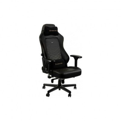 Крісло ігрове Noblechairs Hero Black/Gold (NBL-HRO-PU-GOL)