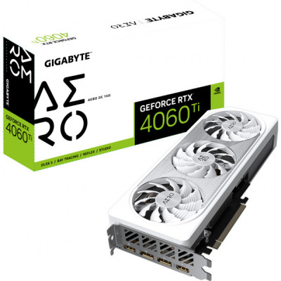 Відеокарта GIGABYTE GeForce RTX4060Ti 16Gb AERO OC (GV-N406TAERO OC-16GD)