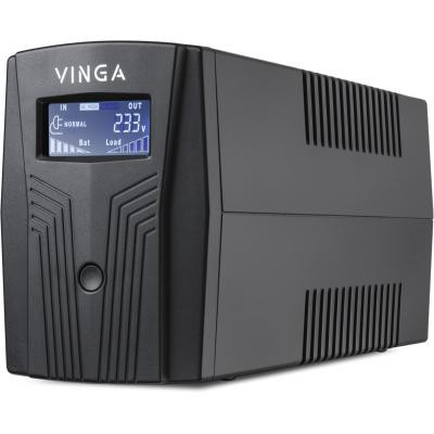 Пристрій безперебійного живлення Vinga LCD 800VA plastic case with USB (VPC-800PU)