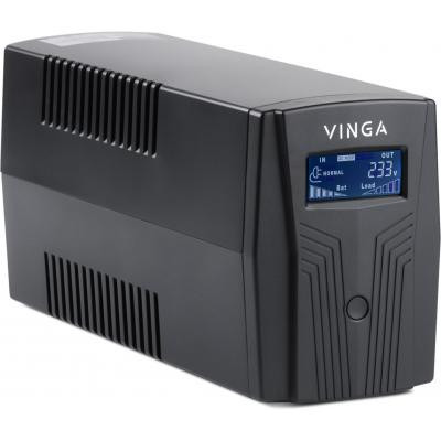 Пристрій безперебійного живлення Vinga LCD 800VA plastic case with USB (VPC-800PU)