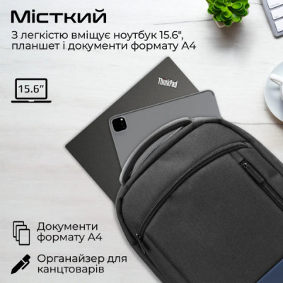 Рюкзак для ноутбука Promate 15.6" Satchel-BP Blue (satchel-bp.blue)