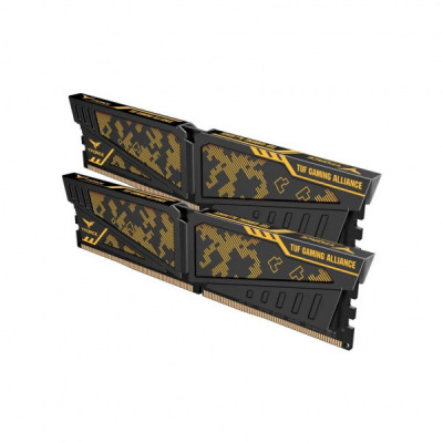 Модуль пам'яті для комп'ютера DDR4 16GB (2x8GB) 3200 MHz Vulcan TUF Yellow Team (TLTYD416G3200HC16CDC01)