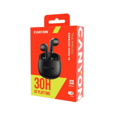 Навушники Canyon OnGo 13 TWS Black (CNS-TWS13B)