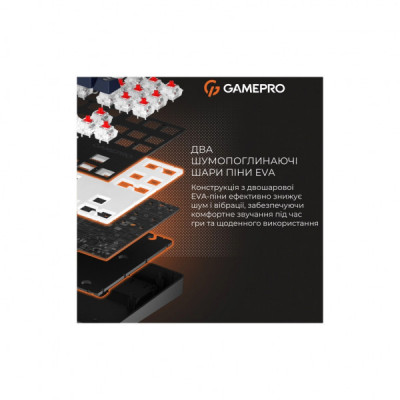 Клавіатура GamePro Genesis Metallic MK110B Outemu Red Switch USB UA Black (MK110B)