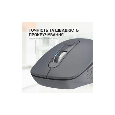 Мишка OfficePro M230G Silent Click Wireless/Bluetooth Gray (M230G)