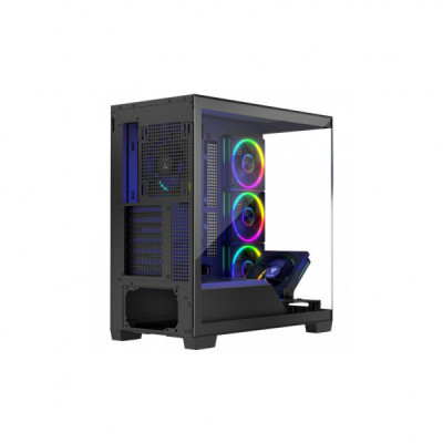 Корпус Modecom VOLCANO STELLAR ARGB MIDI 5x120mm fans BLACK (AT-STELLAR-5F-ARGB-10)