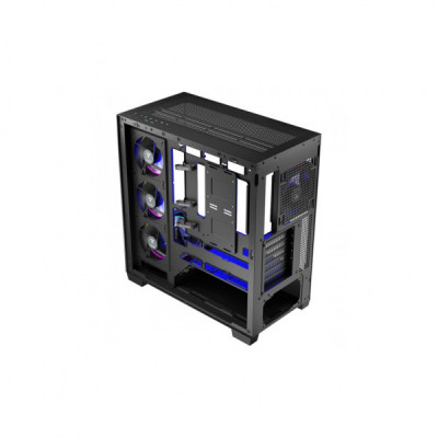 Корпус Modecom VOLCANO STELLAR ARGB MIDI 5x120mm fans BLACK (AT-STELLAR-5F-ARGB-10)