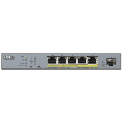 Комутатор мережевий ZyXel GS1350-6HP-EU0101F