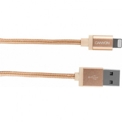 Дата кабель USB 2.0 AM to Lightning 1.0m MFI Golden Canyon (CNS-MFIC3GO)