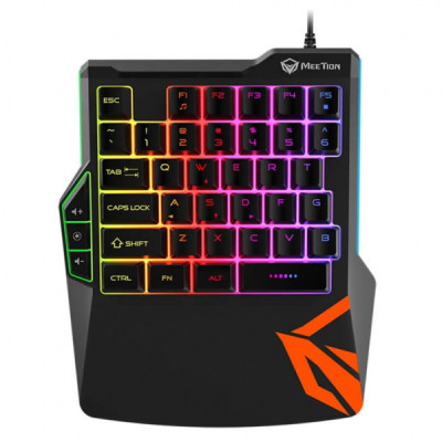 Клавіатура Meetion KB015 USB Black/Orange (MT-KB015-A)