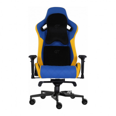 Крісло ігрове GT Racer X-0724 Blue/Yellow