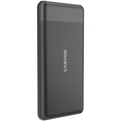 Батарея універсальна Canyon PB-109 10000 mAh PD/18W QC/3.0/20W Black (CNE-CPB1009B)